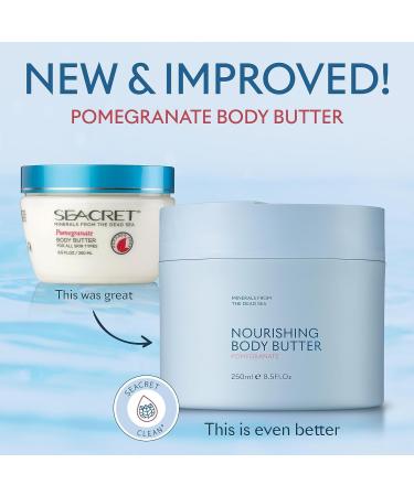 SEACRET Dead Sea Minerals Body Butter 250g - Pomegranate | Hydrating Skincare | International Shipping - Buy Online on GoSupps.com