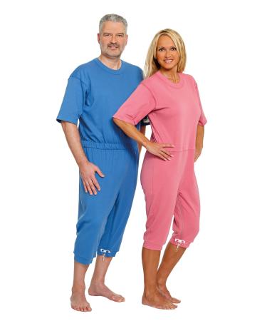 Suprima CareBasic short nursing overall - Art. 4-082 - light blue - size XL