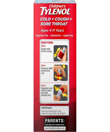 Buy Tylenol Children's Cold + Flu Oral Suspension - Bubblegum Flavor 4 Fl. Oz (Pack of 2) - Fast International Shipping - Buy Online on GoSupps.com