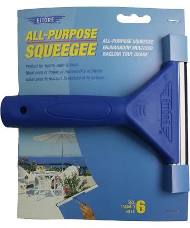 Ettore 6-inch Blue All Purpose Window Squeegee | Model 17066 - Buy Online on GoSupps.com
