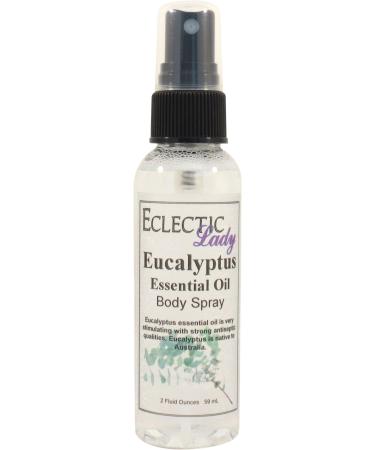 Eucalyptus Essential Oil Body Spray 2 ounces Body Mist for Women with Clean Light & Gentle Fragrance Long Lasting Perfume with Comforting Scent for Men & Women Cologne with Soft Subtle Aroma For 2 Fluid Ounces