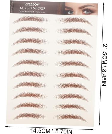  Didiseaon Didiseaon 8 Sheets Sticker Imitation Eco Eyebrow Tattoos Tattoo Eyebrow Waterproof Decor Girly 3d Eyebrow Lines Cosmetic Transfer Stickers - Buy Online on GoSupps.com