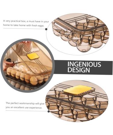 Healeved Box Egg Carton Refrigerator Eggs Fridge Egg Dispenser Fridge Egg Holder Egg Holders re-usable - Buy Online on GoSupps.com