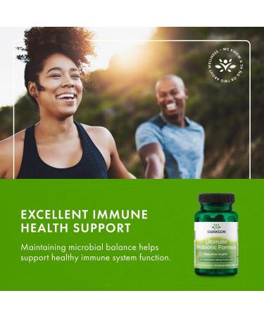 Swanson Ultimate Probiotic Formula Digestive Health Immune System Support 66 Billion CFU Prebiotic NutraFlora scFOS 30 DRcaps Veggie Capsules (Caps) - Buy Online on GoSupps.com