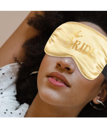 Buy LALAFINA Bride Eye Blinder - Adjustable Imitation Silk Sleeping Mask | Soft Eye Pillow & Travel Blindfold for Weddings & Relaxation - Buy Online on GoSupps.com