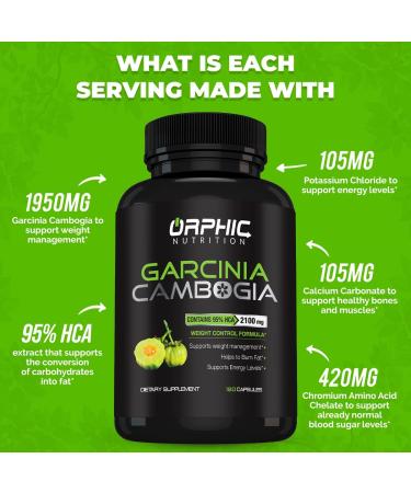 2 Month Supply Garcinia Cambogia Extract for Weight Loss & Appetite Control - 2100 MG - Vegetarian Friendly - Buy Online on GoSupps.com