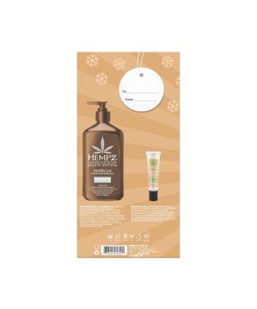Hempz Winter Hydration Vanilla Gift Set Body Loton and Lip Balm Duo Limited Edition 17 oz and .44 oz - Buy Online on GoSupps.com