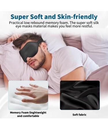 B.ANGEL Sleeping Mask Sleep Masks for Men Women Light Blocking Eye Mask Sleep 3D Contoured Sleep Mask for Eyelash Extensions & Blindfold Includes a Free Travel Pouch B1casm-3 - Buy Online on GoSupps.com