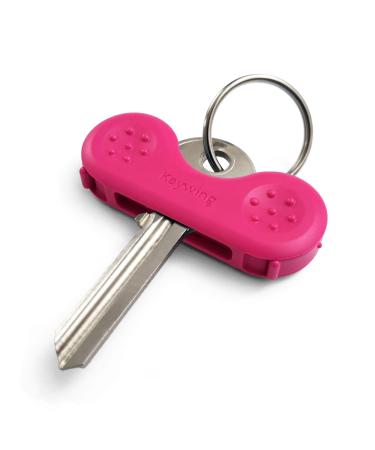 Keywing Key Turner v2 Single. Makes Keys so Much Easier. Perfect for Arthritis, MS or Parkinsons Gift, Elderly with weak Hands, Key Finder and Holder. (Pink)