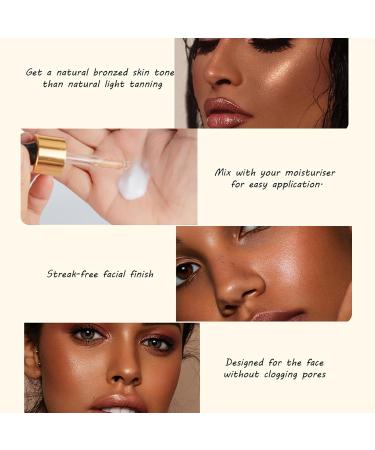 Self Tanning Drops Tanning Drop Face Tanning Aid Extends Protects The Natural Skin Tone With Aloe Vera Moisturises The Skin Absorbs Quickly Non-Greasy Gives Skin a Long-Lasting Golden Tan - Buy Online on GoSupps.com