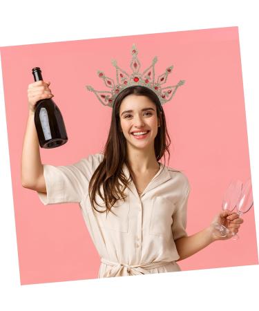 Beavorty Crown Headband Bridal Rhinestone Crown Girl Crown Rhinestone Wedding Crown Rhinestone Crown for Women Crown Hairband Bridal Hair Accessories Vintage Tiaras Crowns Crown for Girl 24.00X23.80X1.00CM Golden - Buy Online on GoSupps.com