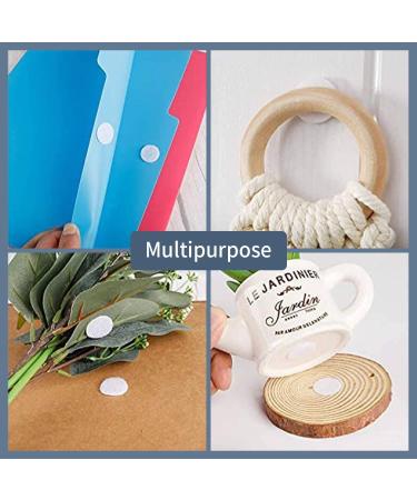 600PCS Self Adhesive Dots | Waterproof Sticky Back Coins 0.75/20mm | Hook & Loop Dots for Art Craft Office Home | White 0.78inch/20mm - Buy Online on GoSupps.com