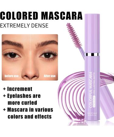 Coloured Waterproof Lash Mascara Highly Pigmented Coloured Mascara Long Lasting False Lash Effect Mascara Long Lasting Thick Smudge-Proof Natural Voluminous Telescopic Mascara (Brown 8ml) Brown 8 ml (Pack of 1) - Buy Online on GoSupps.com