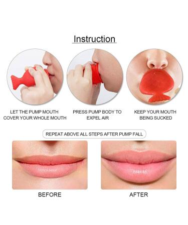 Fish Shape Silicone Lips Enhancer Plumper Tool for Natural Pout & Sexy Lip Beauty Pump - Buy Online on GoSupps.com