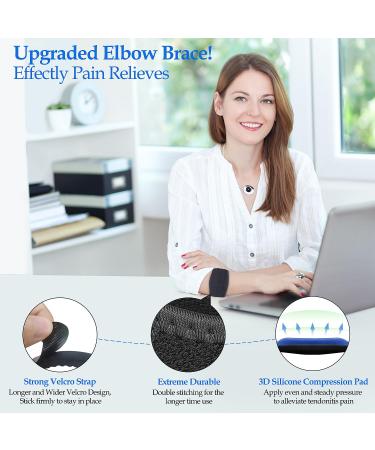 Utook Elbow Brace for Men & Women - Tennis & Golf Pain Relief Support Adjustable 2 Pack for Recovery & Prevention - Ideal for Sports & Gym Activities - Buy Online on GoSupps.com