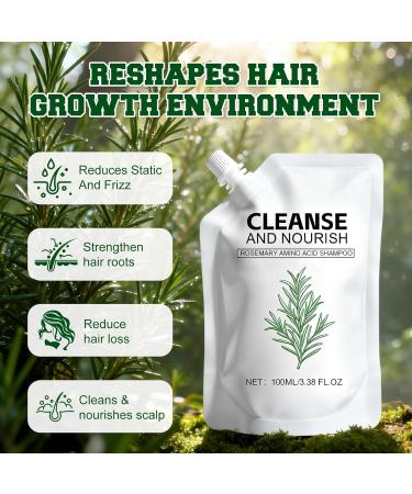 Shampoing aux acides amin s et au romarin : l ger il r gule le s bum paissit et renforce le cuir chevelu. Convient aux cheveux clairsem s. Convient aux hommes comme aux femmes 1Pcs - Buy Online on GoSupps.com