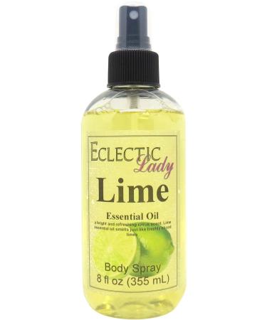 Lime Essential Oil Body Spray 8 ounces Body Mist for Women with Clean Light & Gentle Fragrance Long Lasting Perfume with Comforting Scent for Men & Women Cologne with Soft Subtle Aroma For Daily 8 Fluid Ounces