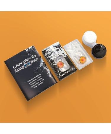 Buy Top-Quality Orange Red Makima Cosplay Contact Lenses - Chainsaw Man | Free Lens Tank | International Shipping - Buy Online on GoSupps.com