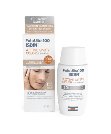 Isdin FotoUltra 100 Active Unify Color Fusion Fluid Fluido Viso SPF50+ 50ml - Buy Online on GoSupps.com