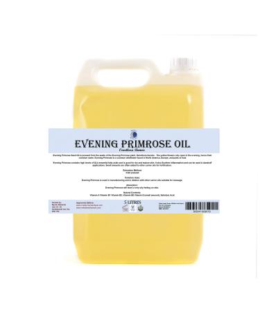 Mystic Moments |In the evening Primrose -Barrague oil 5 liters -pure and natural oil perfect for hair face nails aromatherapy massage and oil dilution vegan GVO -free