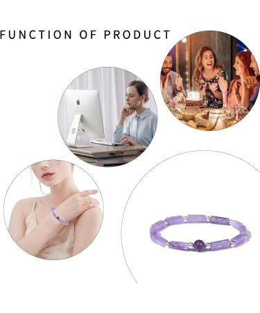 Tecki Amethyst Magnetic Bracelets - Stretch Anti-Fatigue Jewelry for Healthy Living | Durable Gift for Friends & Family - Buy Online on GoSupps.com