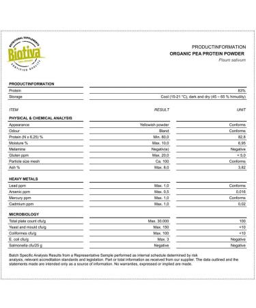 Organic Pea Protein Powder 400g - Buy Online on GoSupps.com