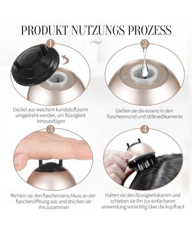 2 in 1 Scalp Massage Brush & Hair Applicator Bottle - 30ml Head Massager for Wet & Dry Use | Essential Oil Serum Treatment - Buy Online on GoSupps.com