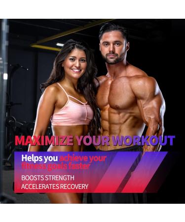 Creatine Monohydrate Gummies 8000 mg for Men & Women, Creatine Supplement for Enhanced Muscle Growth, Energy Boost - with L-Taurine, Sugar Free, Vegan, Raspberry BlackBerry Blueberry Flavor-120 Count - Buy Online on GoSupps.com