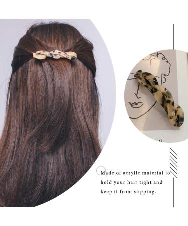 Brinie Tortoiseshell Geometric Hair Barrettes Clips Pins for Women and Girls - Pack of 3 - Buy Online on GoSupps.com