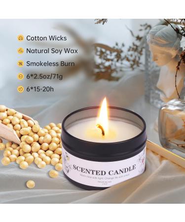 Fragrance Candles Gift Set for Women & Men | 6 Soy Wax Aromatherapy Candles | Perfect for Valentine's Day Mother's Day & Easter - Buy Online on GoSupps.com