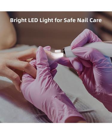 Portable Cordless Electric Nail Drill Kit for Salon-Quality Manicure & Pedicure - Rechargeable with Bits & Sanding Bands for Acrylic & Gel Nails - Buy Online on GoSupps.com
