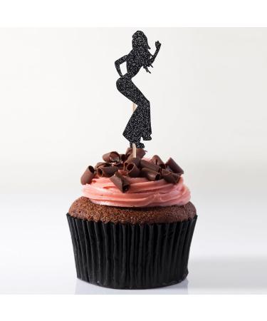 choyaxo 24 PCS 70s Disco Cupcake Toppers 70's Disco Cake Decorations for Disco Theme Party Wedding Birthday - Buy Online on GoSupps.com