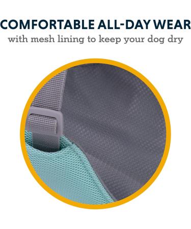 Luffwear Swamp Cool Dog Harness - Adjustable Cooling Dog Gear for Hot Weather | Strong Handle 2 Linen Portals Small Sage Green (56-69cm) - Buy Online on GoSupps.com
