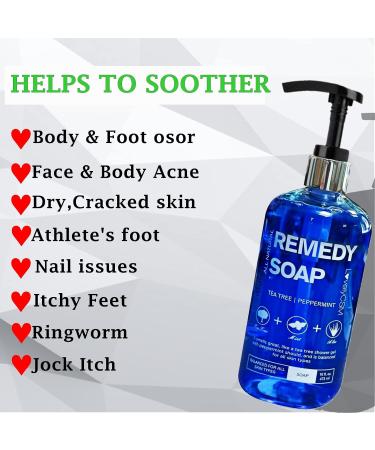 Tea Tree Oil Shower Gel Soap (16 oz) for Men & Women - 100% Natural Body Wash to Eliminate Odor, Jock Itch, Ringworm, Yeast Infection & Acne - Buy Online on GoSupps.com
