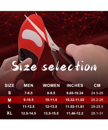 Plantar Fasciitis Insoles - Orthotic Support for Men & Women | Heavy Duty Arch Support for Flat Feet & Standing All Day | Size M (Men 9-10.5/Women 10-11.5 - Buy Online on GoSupps.com