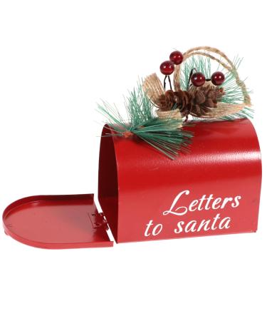 Alipis 1pc Decorative Hanging Decor Ornament Festival Home Tree Decoration Pendant Nice Iron Mail Xmas Red 9X9CM