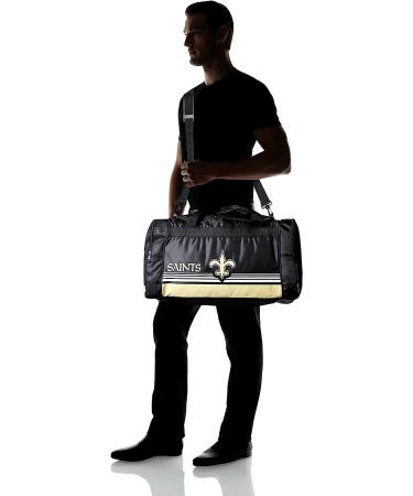 New Orleans Saints Medium Striped Core Duffle Bag - Buy Online on GoSupps.com