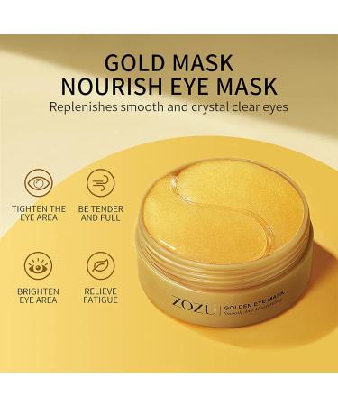 YIDIXING 24k Gold Under Eye Patches - 60 Pcs Anti-Aging Collagen Eye Mask - Buy Online on GoSupps.com