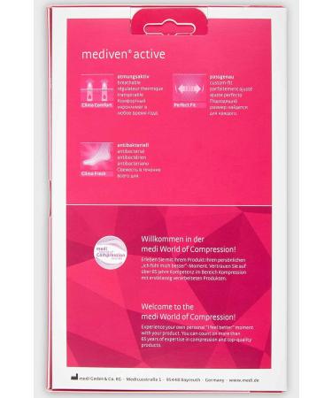 Medi Medive Active Compression Knee Stockings | KKL 1 | Heel Reinforcement | Black | Size V | Short | International Shipping Available - Buy Online on GoSupps.com