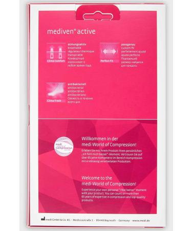 Buy Medi Medive Active Compression Stockings - KKL 2 Marine Knee Stockings with Heel Reinforcement | Size III | Short Length for Optimal Support - Buy Online on GoSupps.com