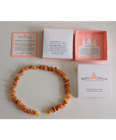 Bank Chain Dog & Cat Collar - Natural Amber Neck Band for Large & Small Dogs - 34 cm | International Shipping - Buy Online on GoSupps.com