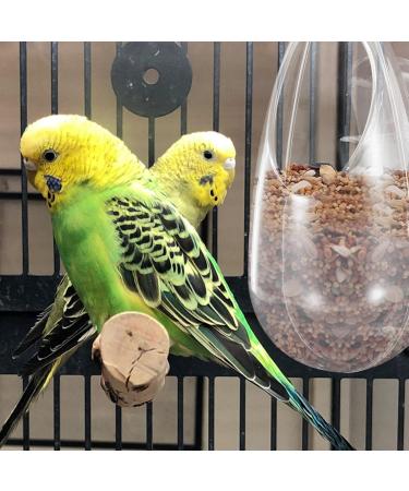 POPETPOP Parakeet Food Small Bird Feeder Bird Feeders Hanging Bird Feeder Bird Feeder Inside House Birdcage Window Frame 15x8cm - Buy Online on GoSupps.com