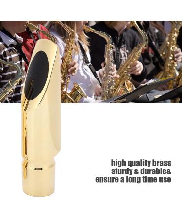 Qyebavge Alto Saxophone Mouthpiece 5C - Gold Brass Mouthpiece with Cap & Ligatures for Professionals & Beginners | International Shipping Available - Buy Online on GoSupps.com