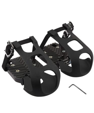 CyclingDeal Bike Bicycle Toe Clips Cage ONLY - Compatible with Peloton Bike & Bike+ Pedals Adapters - Convert Look Delta Pedals to Dual Function Pedals - Ride with Sneakers Classic Model