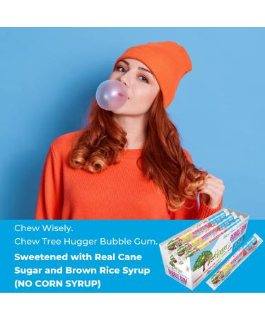 Tree Hugger All Natural Bubble Gum - Fantastic Fruit Flavor, 1.6 oz (Pack of 12) - Eco-Friendly Candy - Buy Online on GoSupps.com