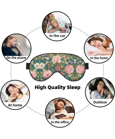 Blossom Flower Print Ultra-Soft Light-Blocking Eye Mask | Optimal Comfort & Restful Sleep - Shop Internationally - Buy Online on GoSupps.com