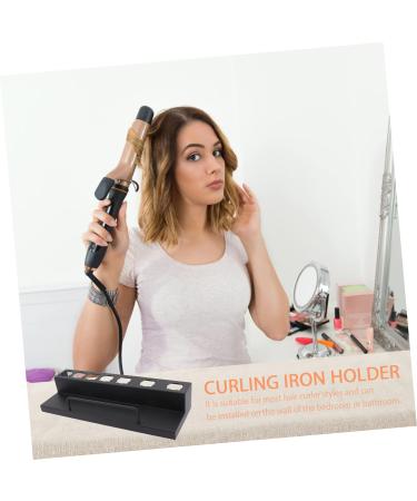 VINTORKY Curling Iron Rack Styler Holder Blow Dryer Holder Blow Dryer Stand Kickstand Black Stainless Steel - Buy Online on GoSupps.com