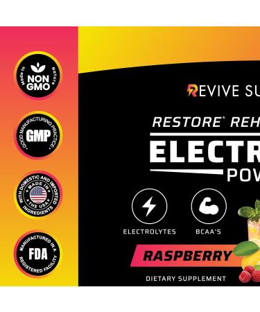 Raspberry Lemonade Electrolyte Hydration Drink Mix - BCAA & Multivitamins for Instant Hydration - Essential Electrolytes - 30 Servings - Made in USA - Buy Online on GoSupps.com