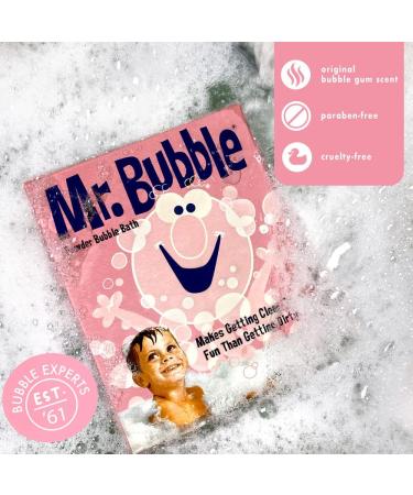 Mr. Bubble Retro Powder Bubble Bath - Original Bubblegum Scent - 10 oz | 2 Pack - Buy Online on GoSupps.com