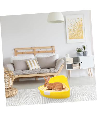 BESPORTBLE 2pcs Box Rabbit Toilet Little Pee Toilet Bins Ferret Chinchilla Rat Hamster Hedgehog Animal Plastic 25X19X10CMx2pcs Yellowx2pcs - Buy Online on GoSupps.com